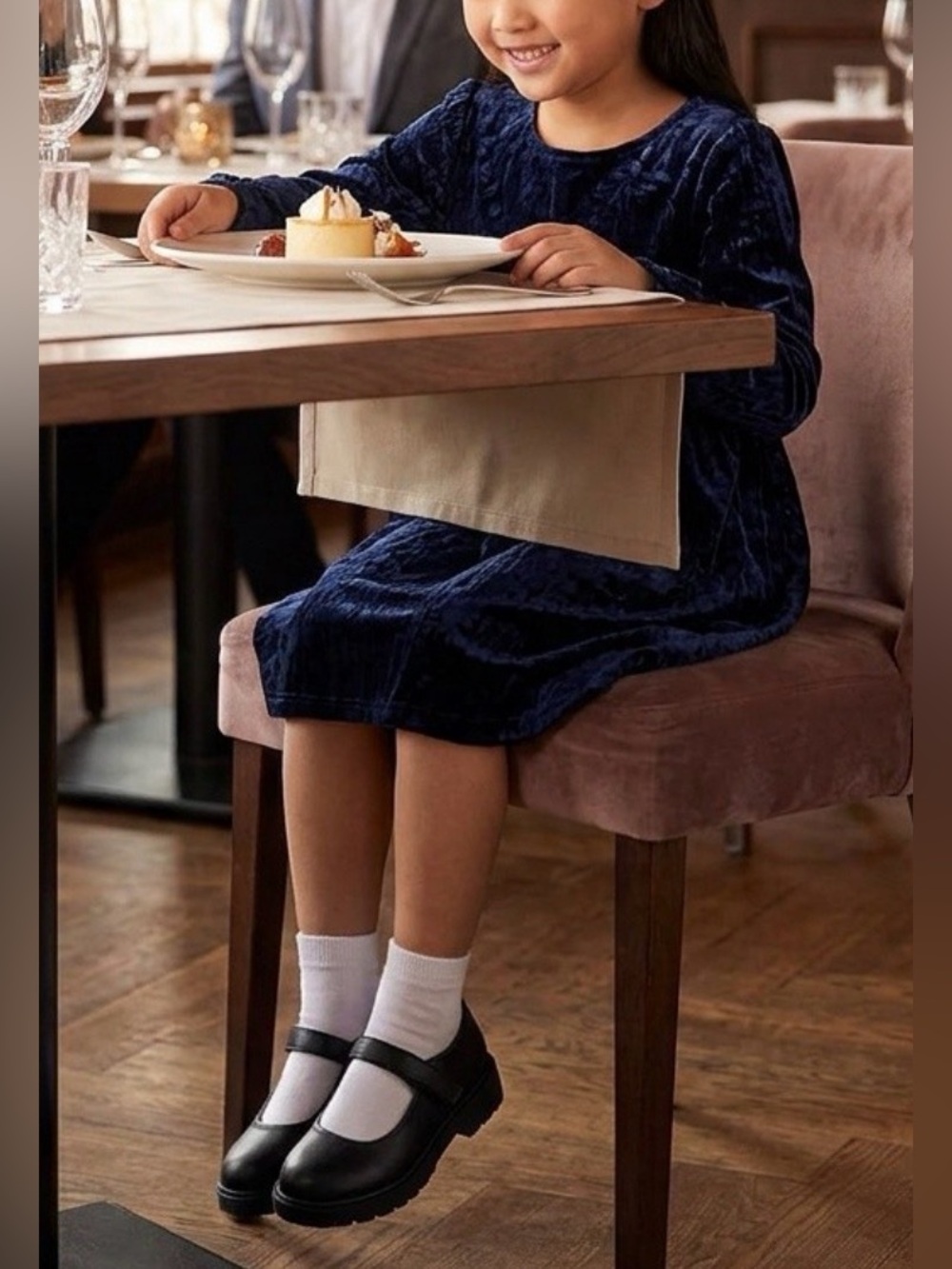 The Children's Place Black Mary Jane Dress Shoes with Velcro